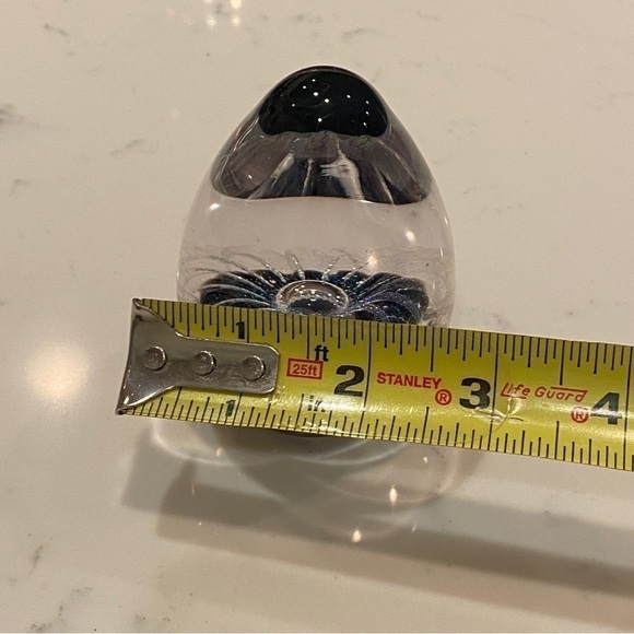 Dichroic Blown Glass Oval Paperweight Artist Brian Maytum Studio 1991 Signed3053 - Picture 13 of 14